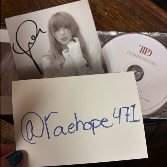 Taylor Swift Other - Taylor Swift signed The Tortured Poets Department CD